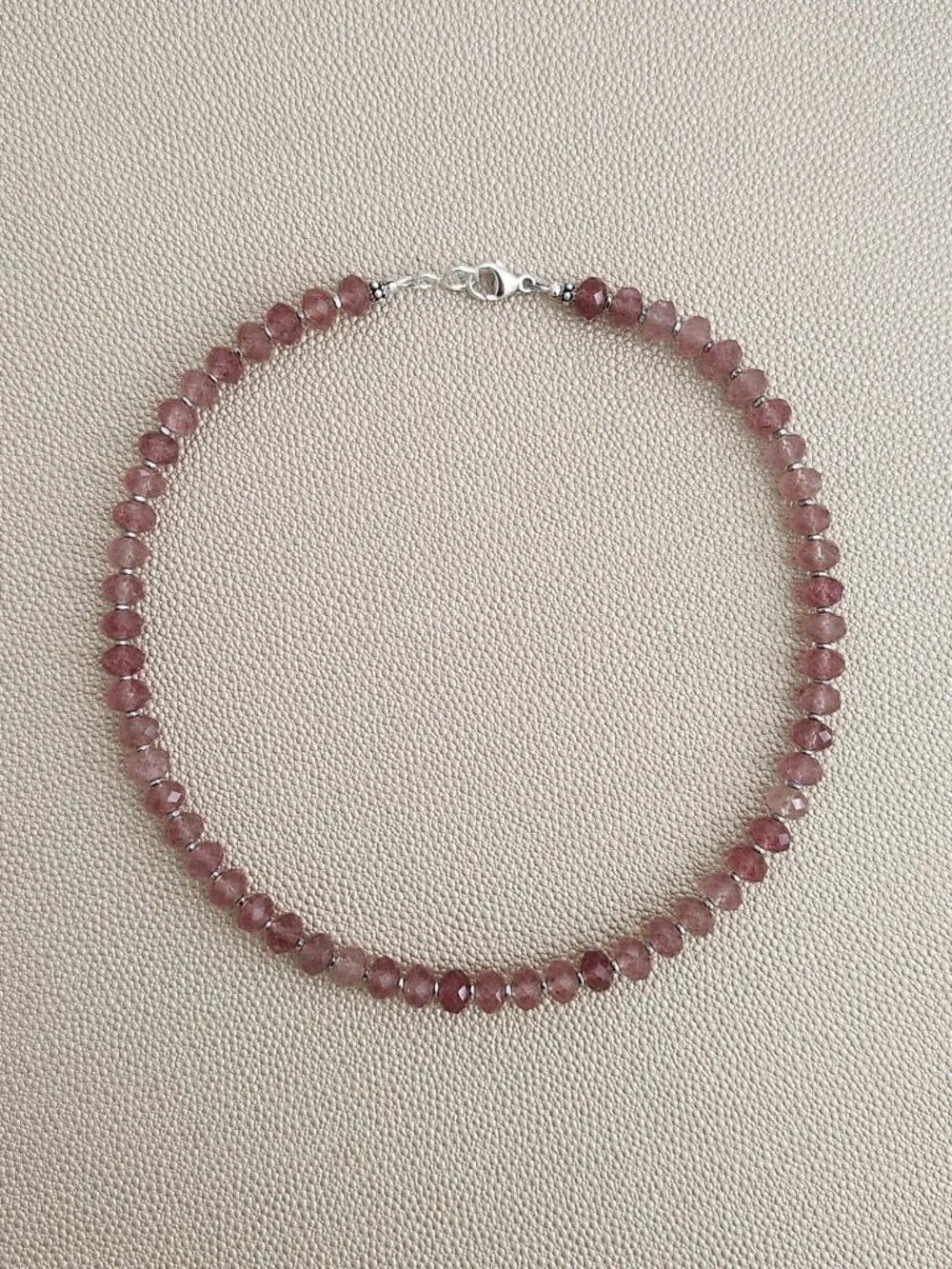 0--STRAWBERRY QUARTZ NECKLACE--16